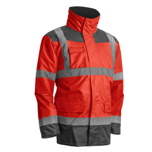 Jacheta de iarna reflectorizanta 4 in 1 KANA KANATA HI-VIZ, marimea L, rosu / antracit, COVERGUARD - sefira.ro