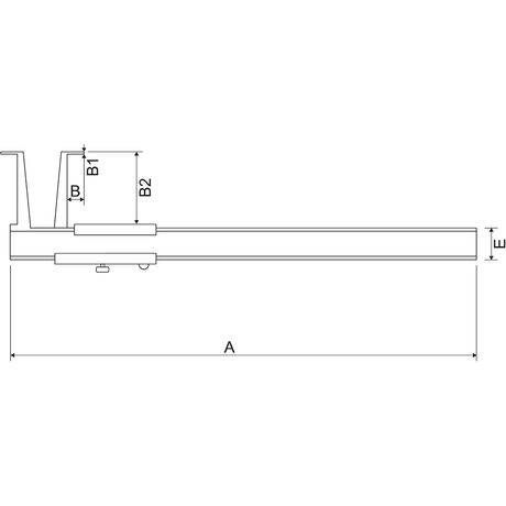 Subler vernier pentru caneluri interne ALPA AB067 - sefira.ro