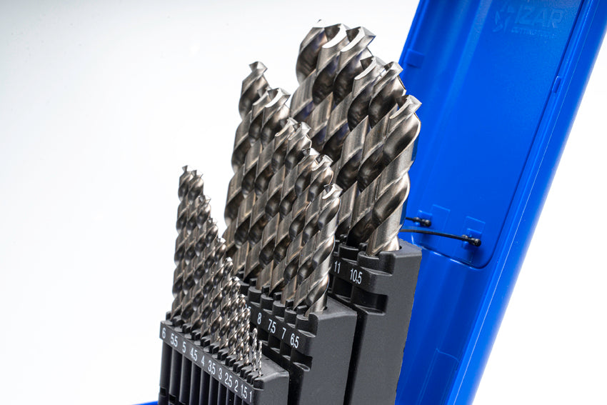Burghiu Set DIN338 25-PCS.  - 1456 - EXPO BOX-PALLET 5 SetS 1-13X0.50 INOX (1020) IZAR