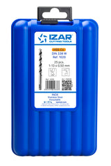 Burghiu Set DIN338 25-PCS.  - 1456 - EXPO BOX-PALLET 5 SetS 1-13X0.50 INOX (1020) IZAR