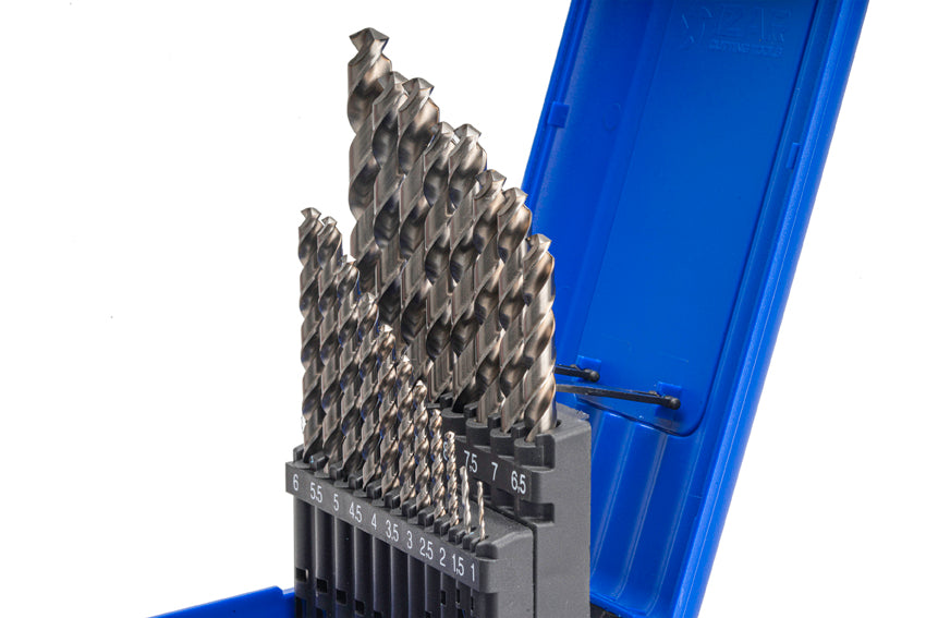 Burghiu Set DIN338 19-PCS.  - 1466 - EXPO BOX PALLET 5 SetS 1-10X0.50 INOX (1020) IZAR