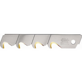 Lama pentru cutter cu carlig, TiN, 18mm, 3 segmente, set 10 buc, LUTZ BLADES - sefira.ro