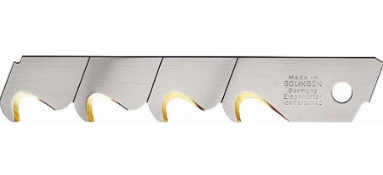 Hook cutter blade, TiN, 18mm, 3 segments, set of 10, LUTZ BLADES