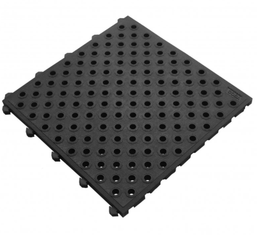 Fatigue Lock anti-fatigue mat black l50xL50 cm closed top