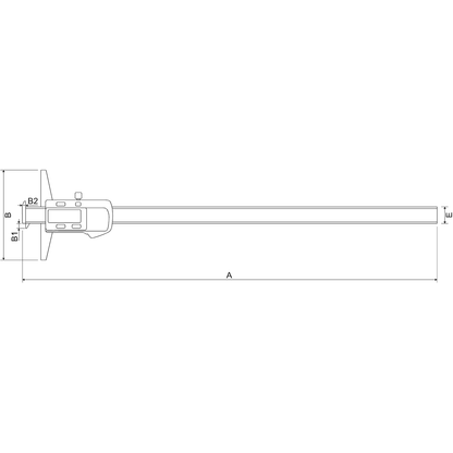 Subler digital de adancime IP54 ALPA AA103