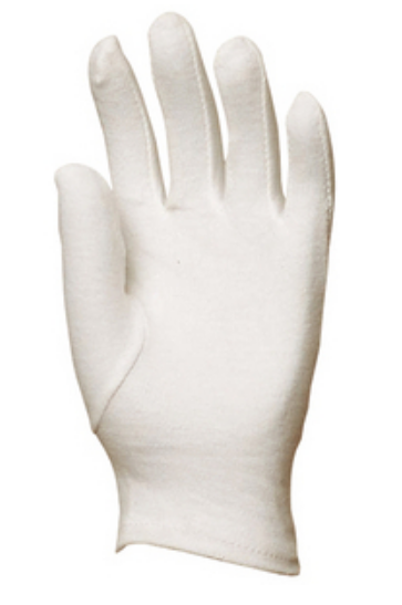 MĂNUȘI DIN BUMBAC CUSUTE BOY, ALB, CAUCIUCAT LA ÎNCHEIĂTURI, marimea 6 - sefira.ro