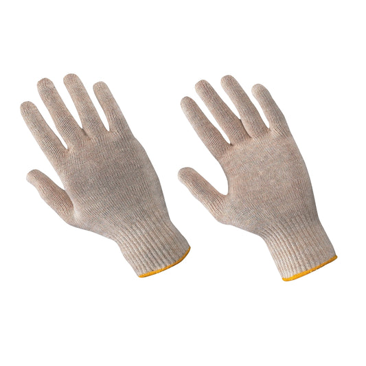 Continuous cotton wire work gloves