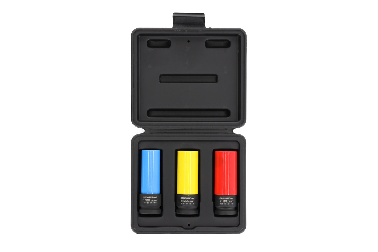 Set tubulare bit 1/2", pentru suruburi cu interior 6 canturi, 5 - 19 mm, 10 piese, R62558110, GEDORE RED - sefira.ro