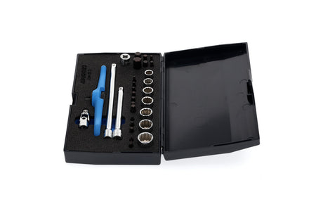 Set de scule 1/4' pentru motocicleta, 30 piese, GEDORE - sefira.ro