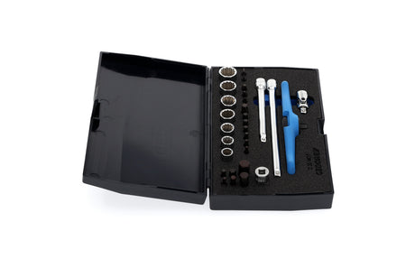 Set de scule 1/4' pentru motocicleta, 30 piese, GEDORE - sefira.ro