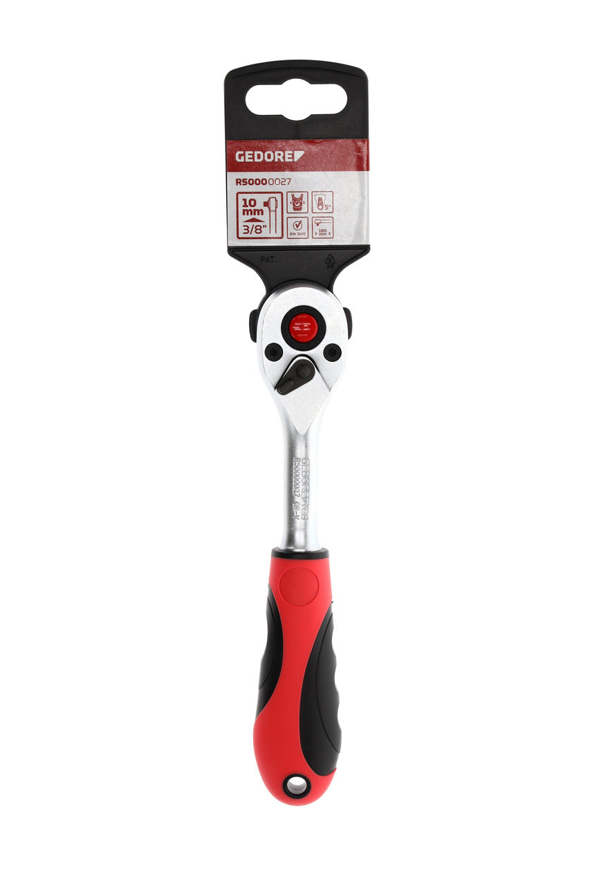 Antrenor cu clichet 1/4", reversibil, cu adaptor de actionare, R40150027, GEDORE RED - sefira.ro