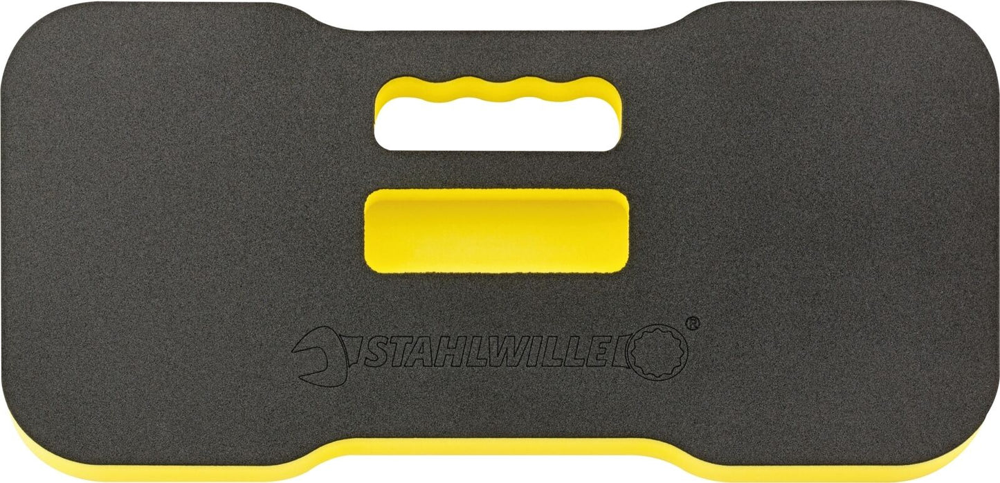 Foam knee mat KM STW, L490xl245xH30mm, anthracite-yellow, STAHLWILLE