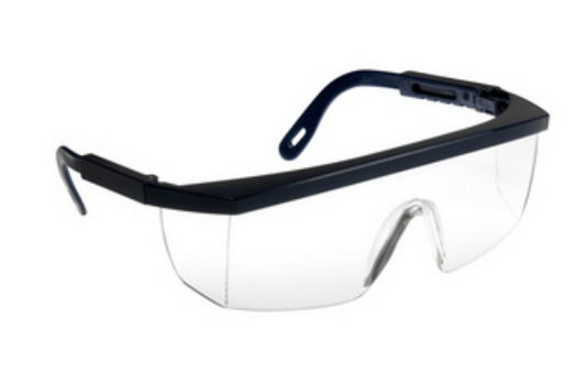 ECOLUX GLASSES - BLACK FRAME, CLEAR LENSES