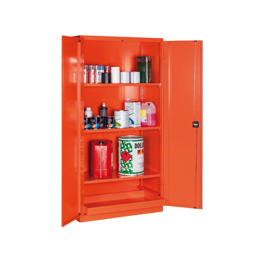 Safety cabinets for paints and solvents