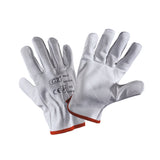 Manusi de lucru din piele de vaca cu flori si piele crusta - sefira.ro