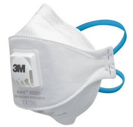3M 9320+ AURA FFP2 FILTRU DE PARTICULE SEMIMASCĂ, 240 BUC/CR - sefira.ro