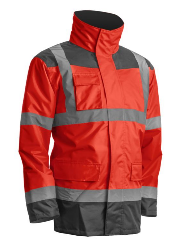 KANR KANATA HI-VIZ 4-in-1 reflective winter jacket, size L, red / navy blue, COVERGUARD