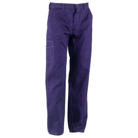 Pantaloni Workwear albastru din bumbac massaua sanforizat - sefira.ro