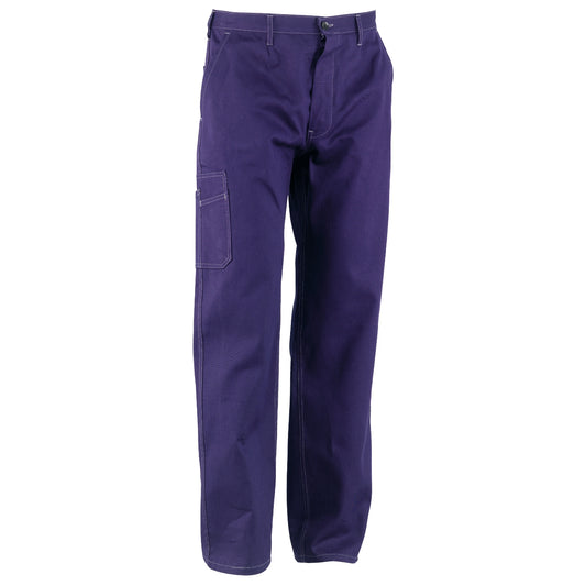 Blue workwear trousers made of sanforized massaua cotton