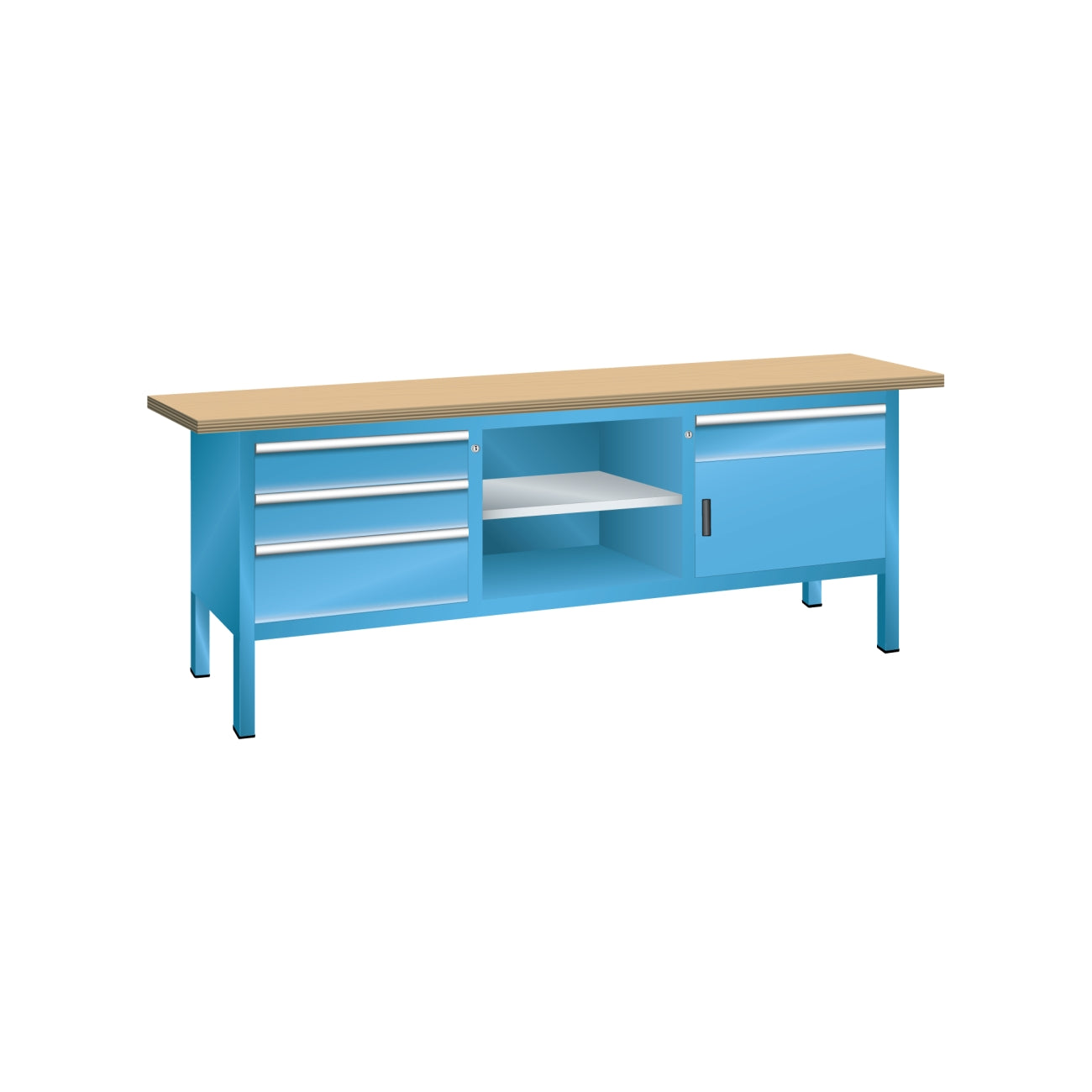 Compact workbenches LISTA 64.115-64.124-64.130