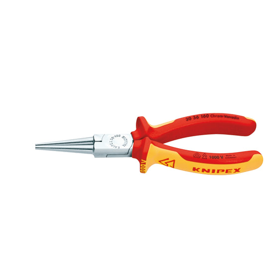 Long round nose pliers VDE insulated 1000 volts KNIPEX 30 36 160