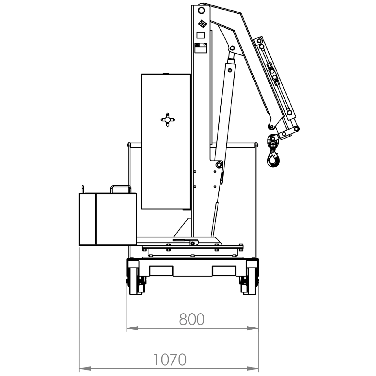 Macarale rotative cu balast cu ridicare si extensie electrica B-HANDLING