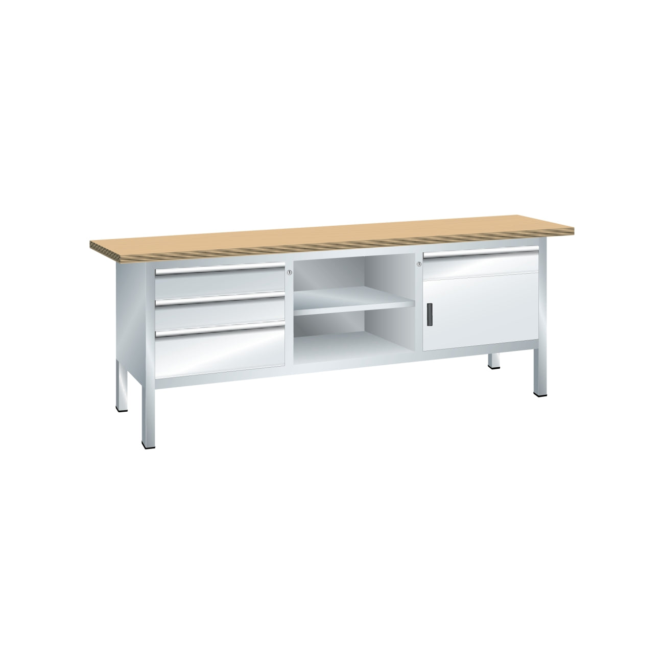 Compact workbenches LISTA 64.115-64.124-64.130