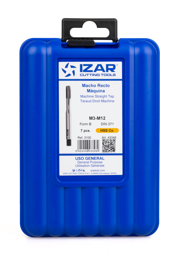 Tarod de masina drept HSS Co DIN371 (M) GUN - 3100 - Set IZAR