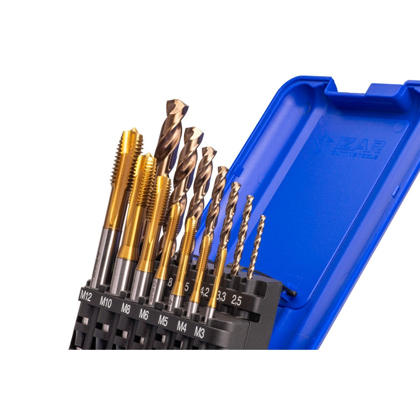 Tarod de masina drept HSS Co DIN371 (M) Inox - 3149 - Set + 1016 HSS Co - TIN IZAR