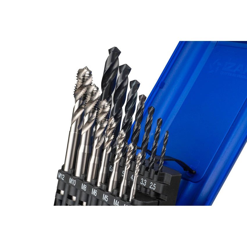 Tarod de masina spiralat HSS Co DIN371 (M)  - 3150 - Set+BROCA HSS IZAR