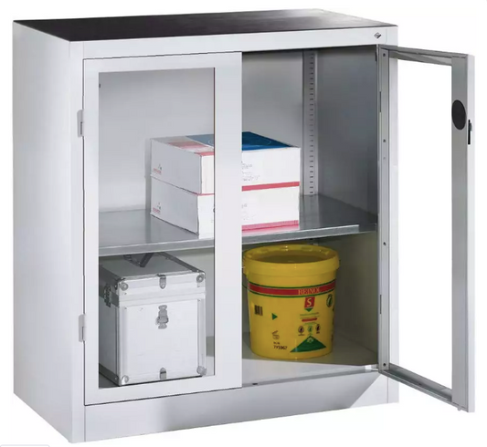 Cabinet with transparent doors8821-055 / 7035 / 6011