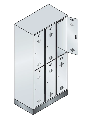 Dulap vestiar 7035/5012 1800x610x500mm