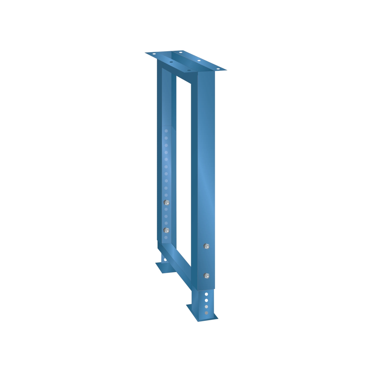 Static height-adjustable supports for LISTA 43.186 benches