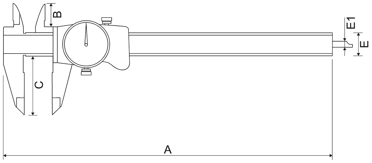 Subler cu Ceas ALPA AC010