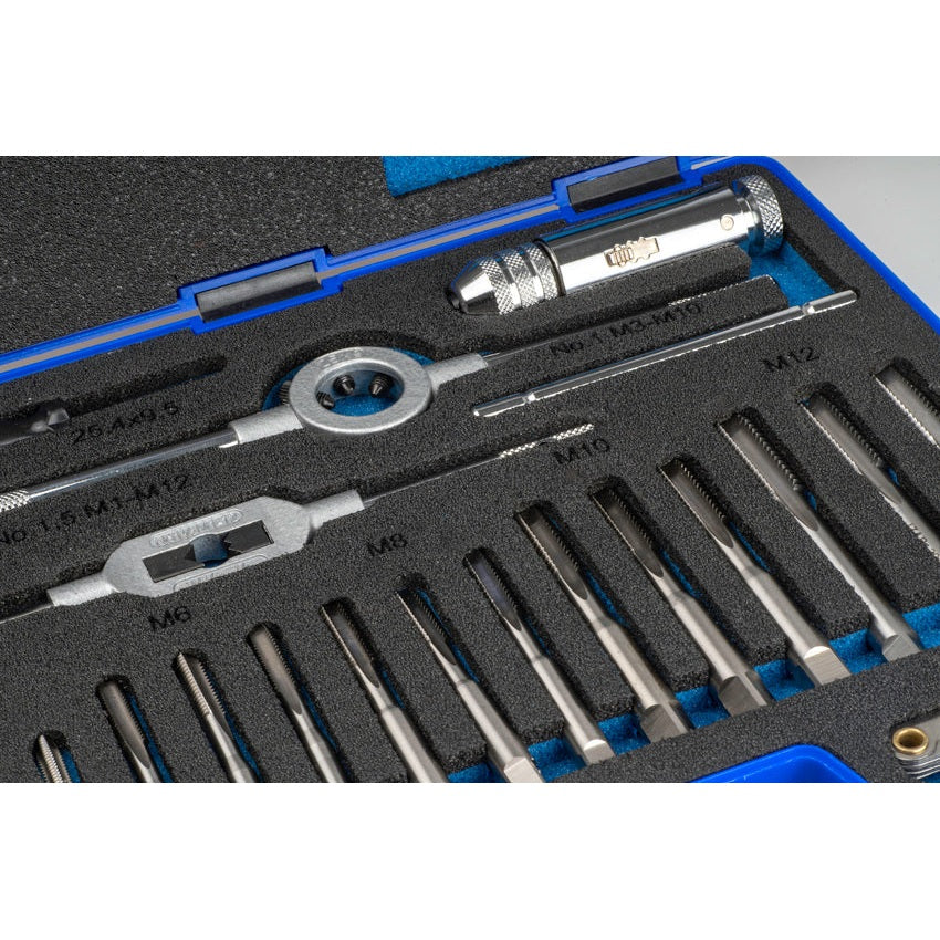 Filiera-Set - 3406 - M3-M12 + COMBI (MOD. 0) 33 pcs. ISO 529 IZAR