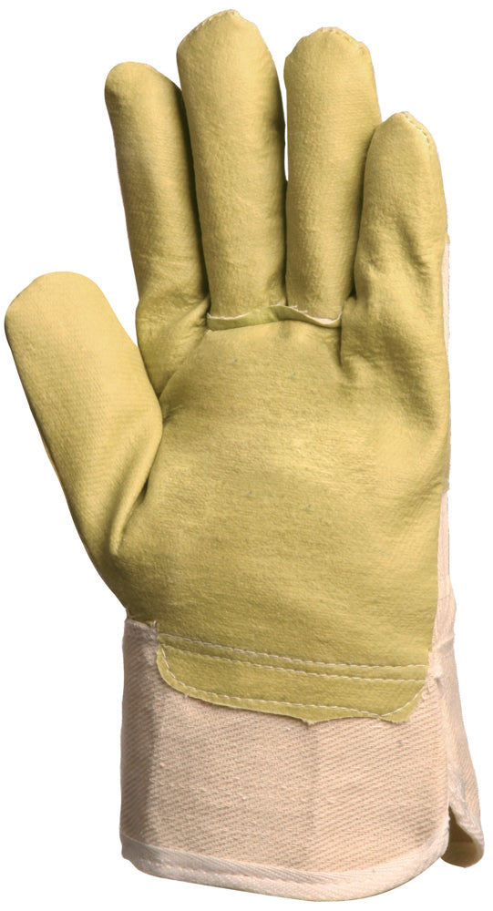 Protective work gloves, EP 104, size 10, synthetic leather, yellow color, COVERGUARD