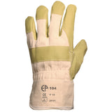 Manusi de protectie pentru lucru, EP 104, marimea 10, piele sintetica, culoare galbena, COVERGUARD - sefira.ro