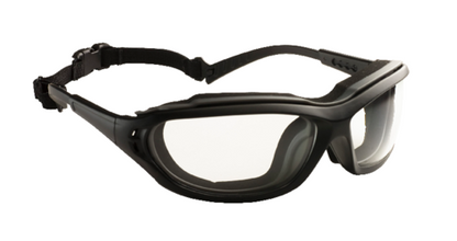 MADLUX GLASSES - BLACK/GREY ANTI-FOG CLEAR LENSES