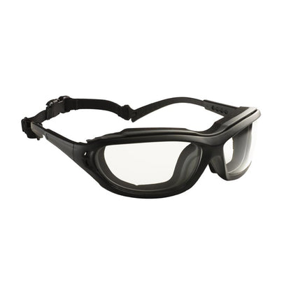 MADLUX GLASSES - BLACK/GREY ANTI-FOG CLEAR LENSES