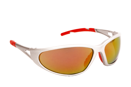 FREELUC GLASSES - SILVER/RED FRAME, REFLECTIVE