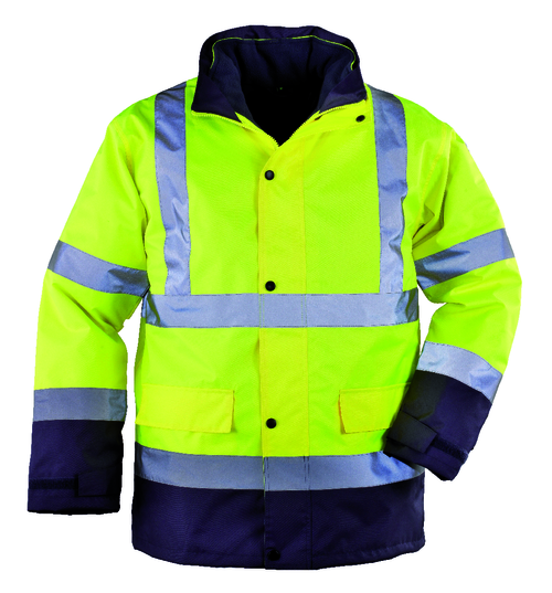 Protective jacket, ROADWAY 4in1, size L, yellow/blue, COVERGUARD