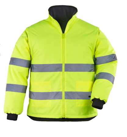 Protective jacket, ROADWAY 4in1, size L, yellow/blue, COVERGUARD