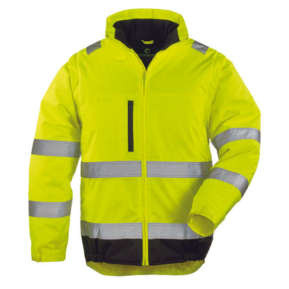 HI-WAY reflective work jacket, 2in1, size L, yellow / black, COVERGUARD