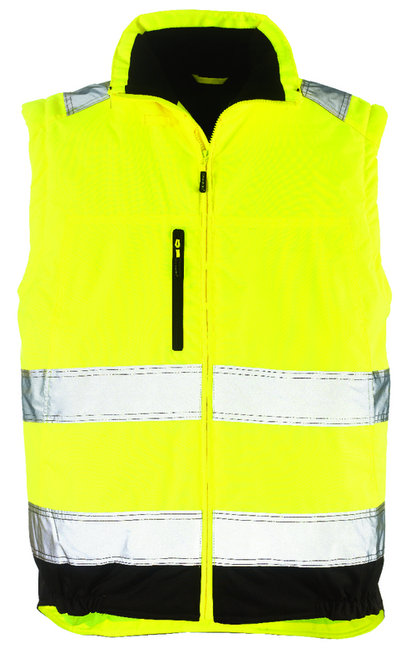 HI-WAY reflective work jacket, 2in1, size L, yellow / black, COVERGUARD