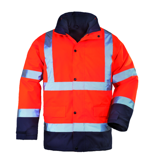 Protective jacket, ROADWAY 4in1, size L, orange/blue, COVERGUARD