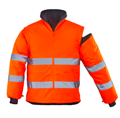 Protective jacket, ROADWAY 4in1, size L, orange/blue, COVERGUARD