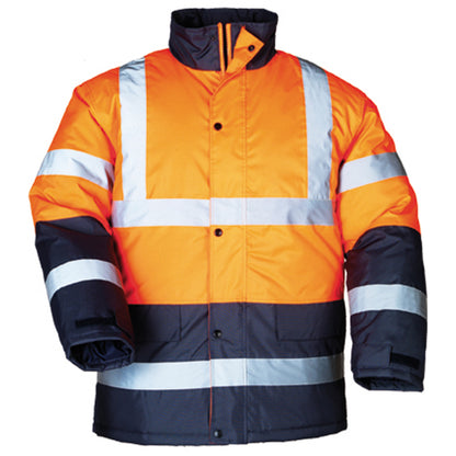 Protective jacket, ROADWAY, size L, orange/blue, COVERGUARD