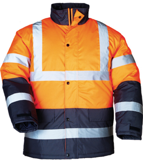 Protective jacket, ROADWAY, size L, orange/blue, COVERGUARD