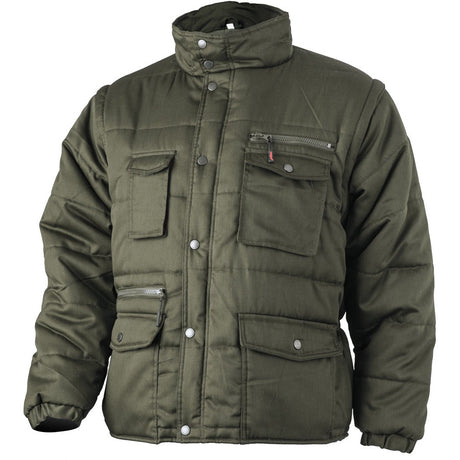 Jacheta de lucru POLENA - SLEEVE, maneci cu fermoar, marimea L, verde, COVERGUARD - sefira.ro