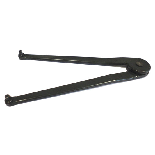 Adjustable wrenches for round-nose caliper pins